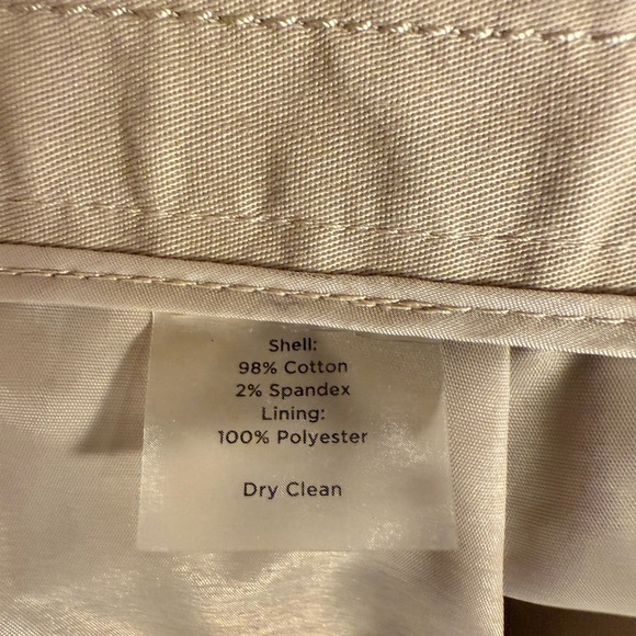 Talbots Classic Tan Button-Front Skirt - Picture 6 of 8